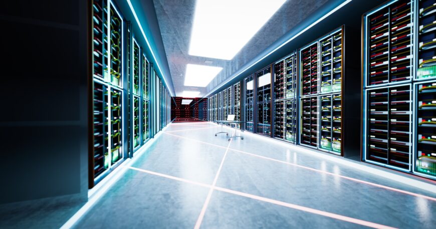 Computer network server room or data center